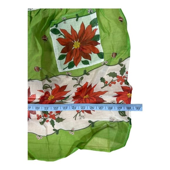 Vintage Poinsettia Apron - Picture 3 of 3